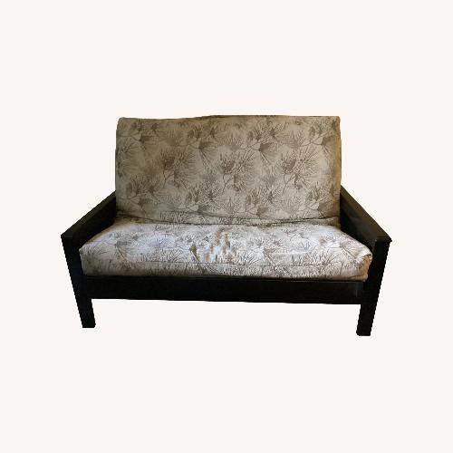 Used Futon With Adjustable Side Tables that Adjust Down for sale on AptDeco