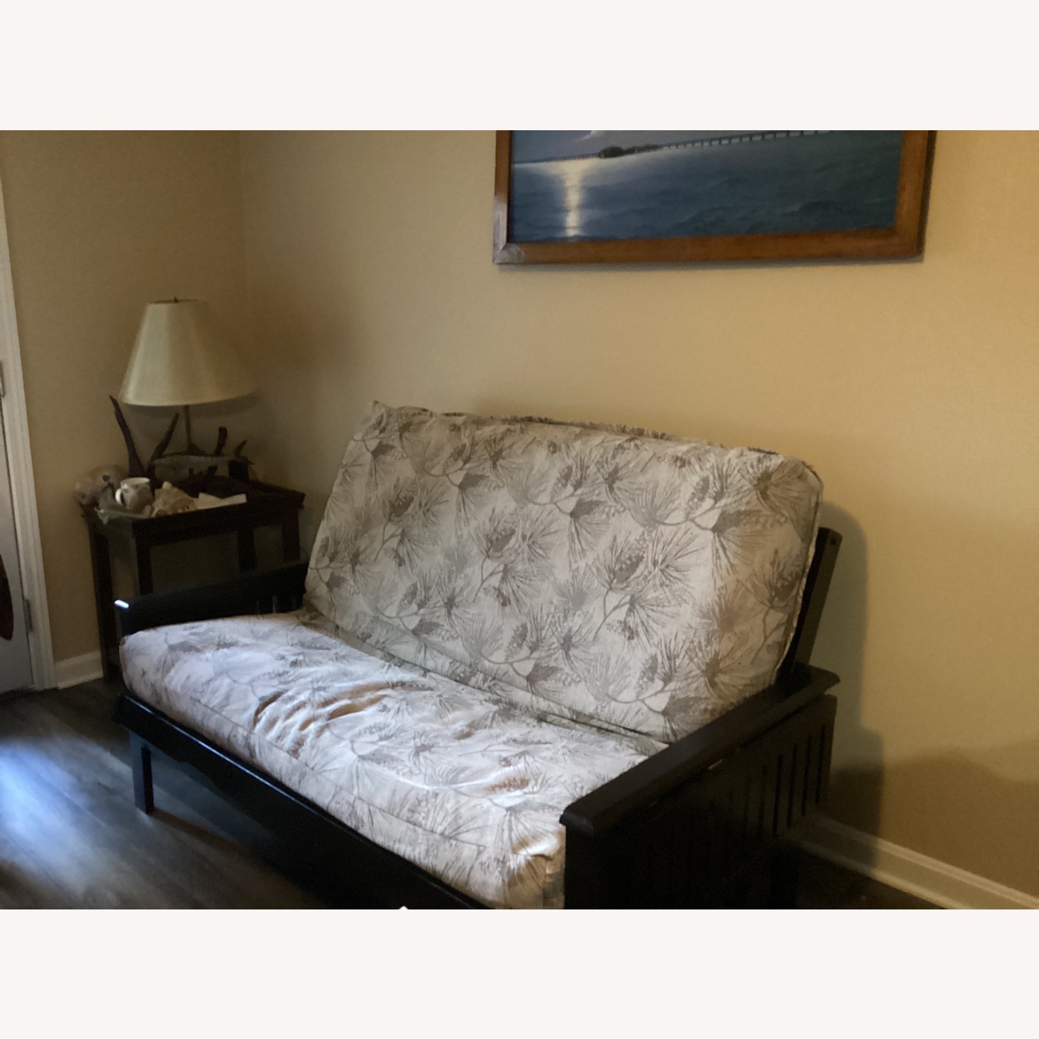 Futon With Adjustable Side Tables that Adjust Down - image-6