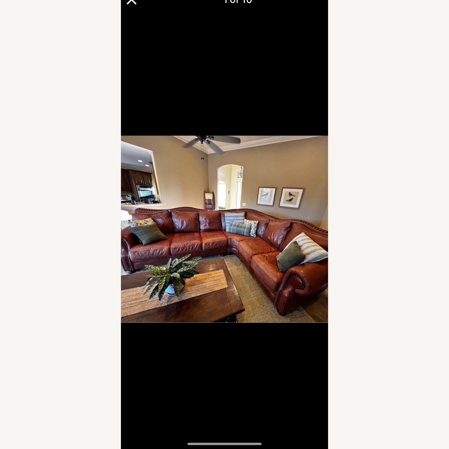 Vintage Leather Kennedy Sectional - image-1