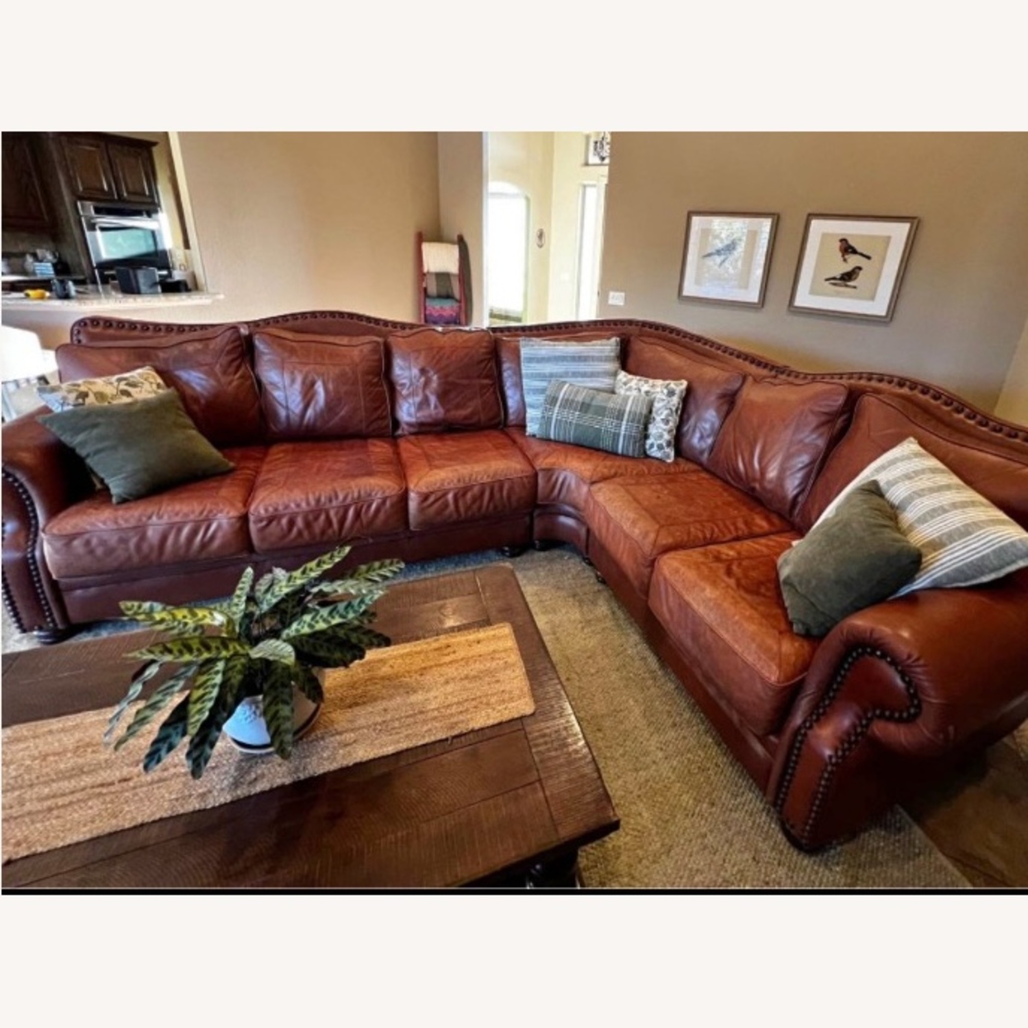 Vintage Leather Kennedy Sectional - image-10