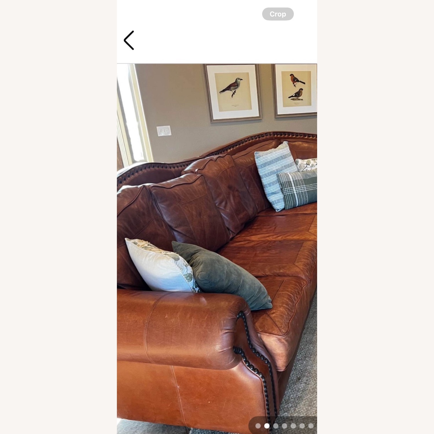 Vintage Leather Kennedy Sectional - image-8