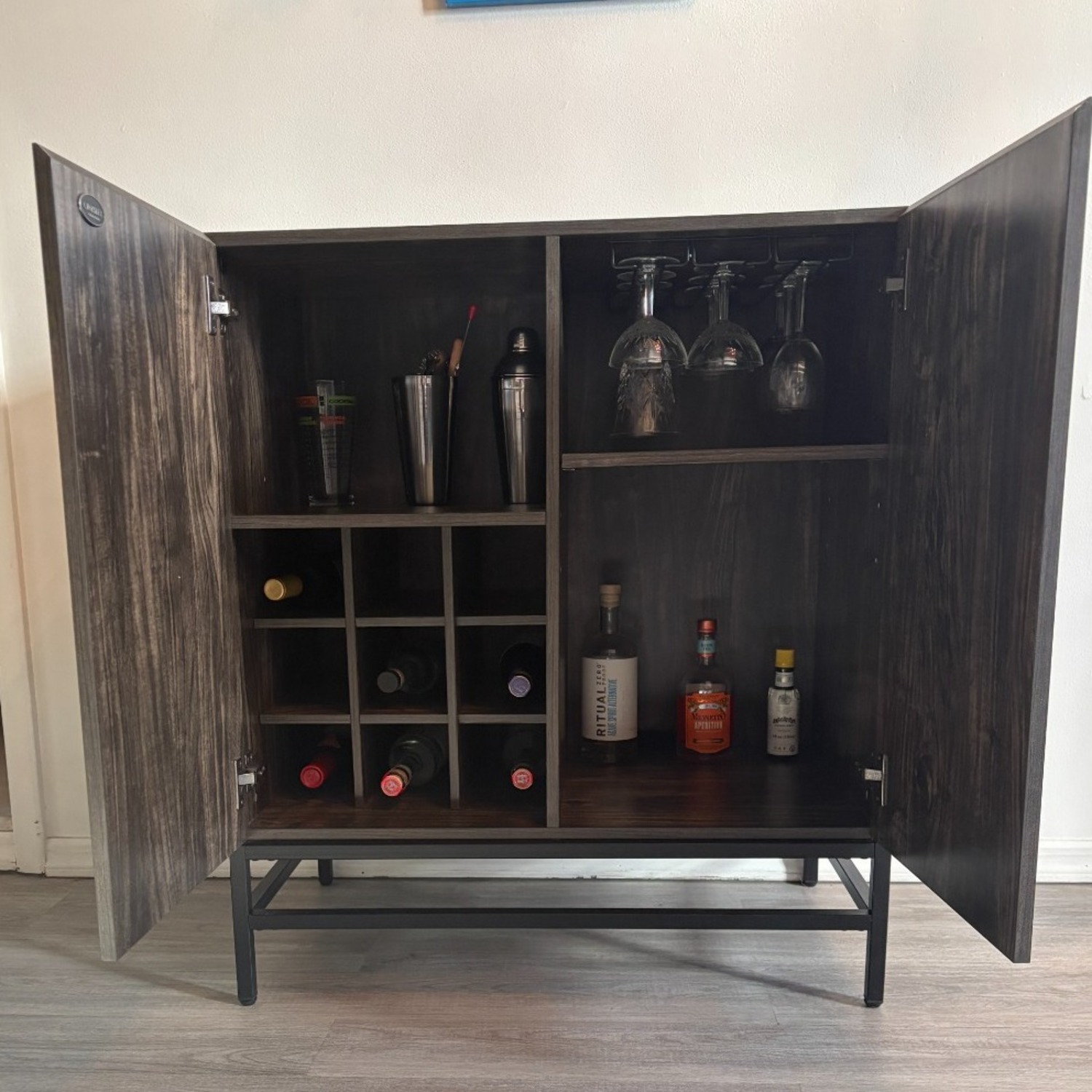 Crosley Furniture Dark Brown Bar Cart - image-3