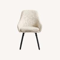 Pottery Barn Oakville Natural Fabric Dining Chair