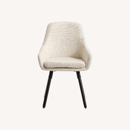 Used Pottery Barn Oakville Natural Fabric Dining Chair for sale on AptDeco