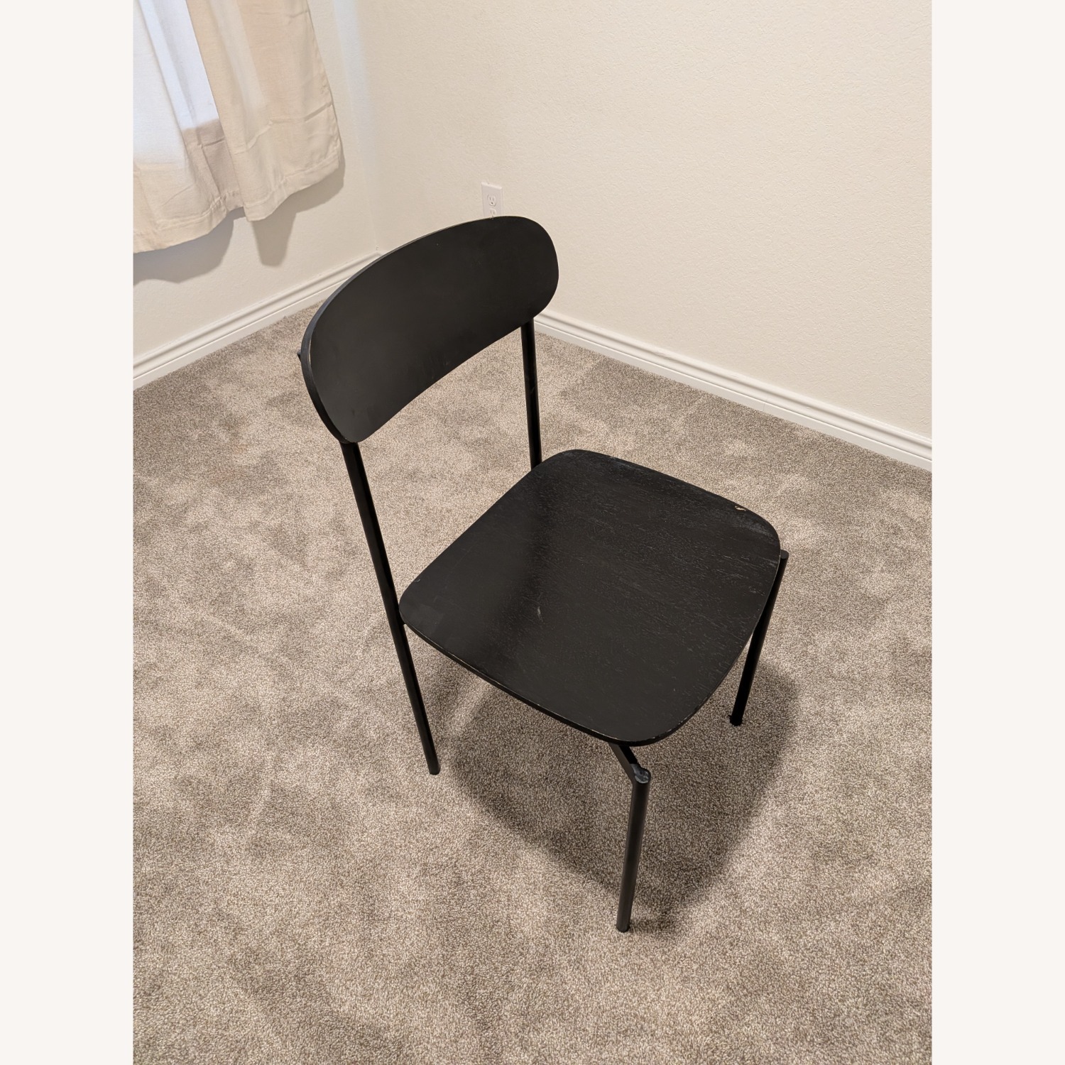 Pottery Barn Wyatt Black Wood Dining Chairs - image-7