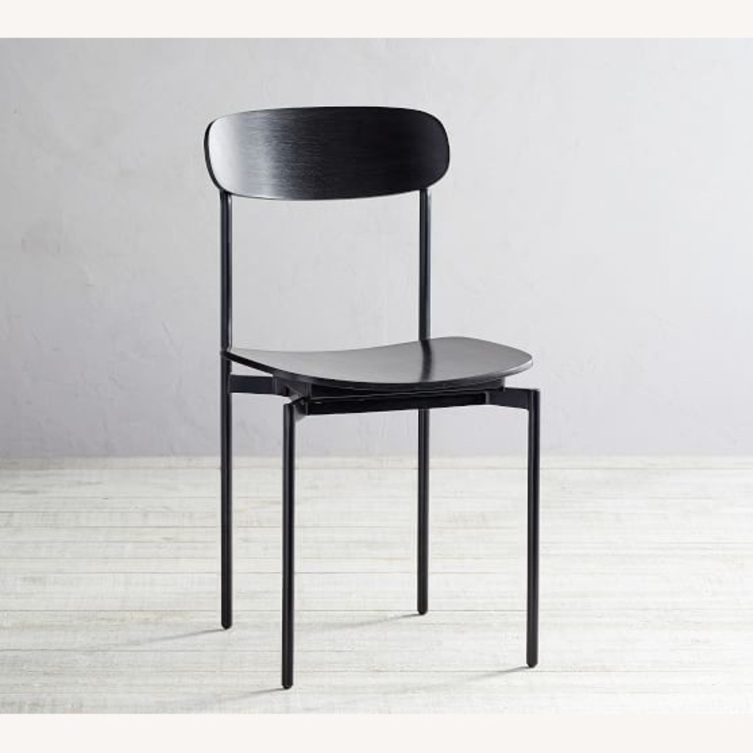 Pottery Barn Wyatt Black Wood Dining Chairs - image-8