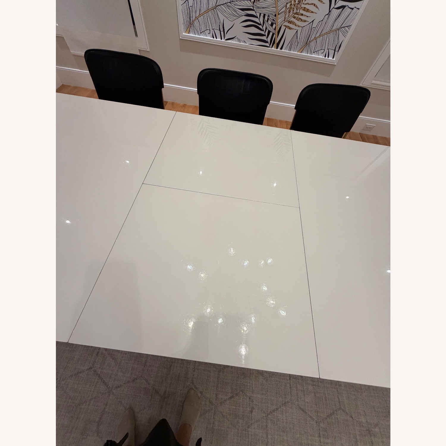 Modloft Astor Expandable Modern White Dining Table - image-5