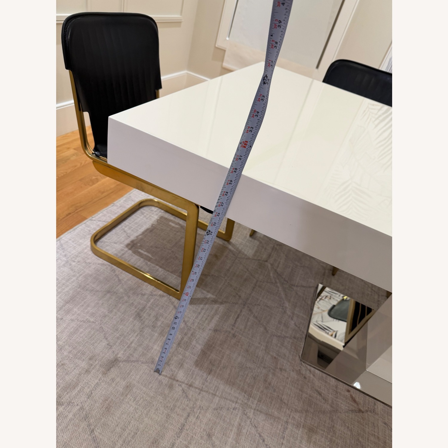 Modloft Astor Expandable Modern White Dining Table - image-6