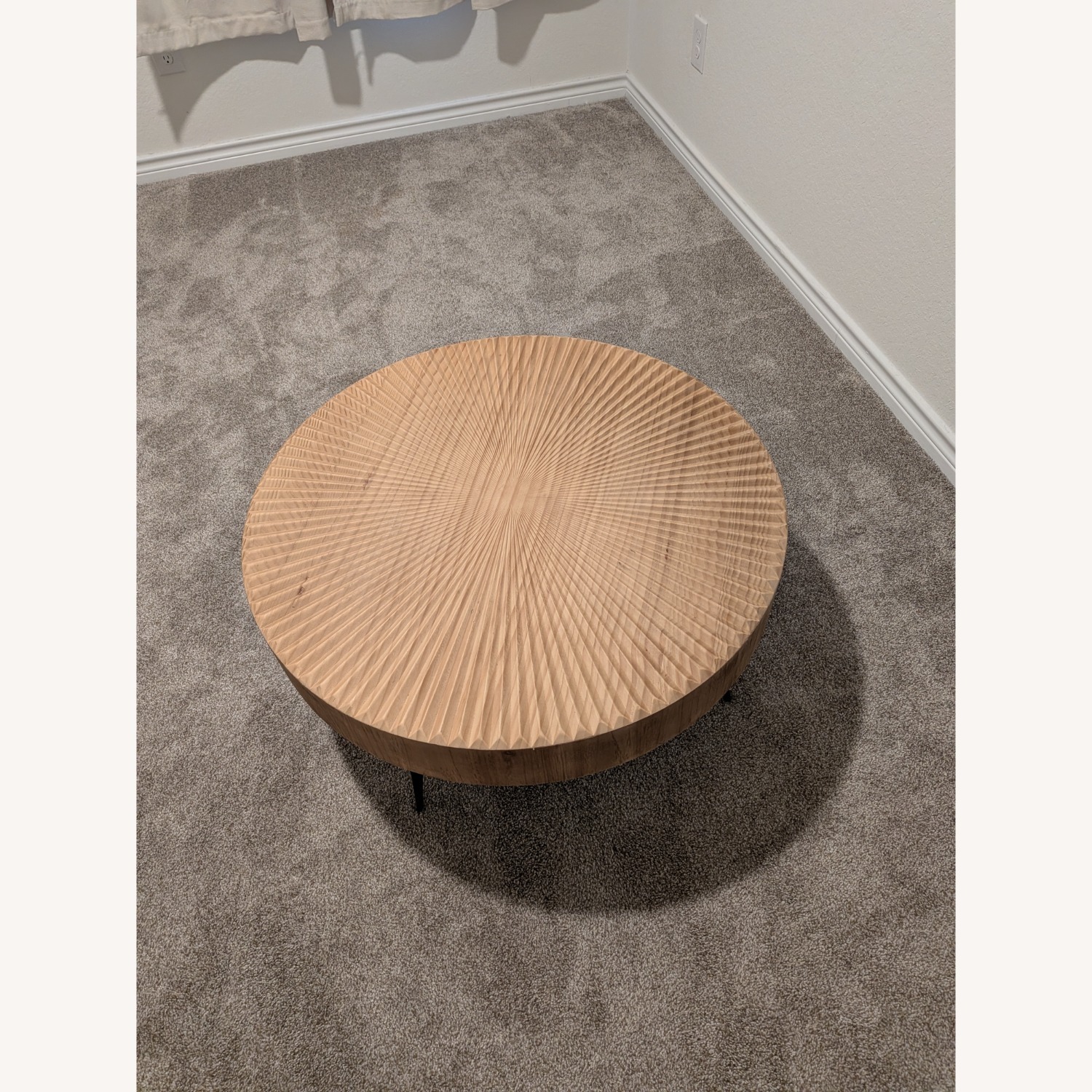 Cozayh Light Brown Wood Coffee Table - image-3