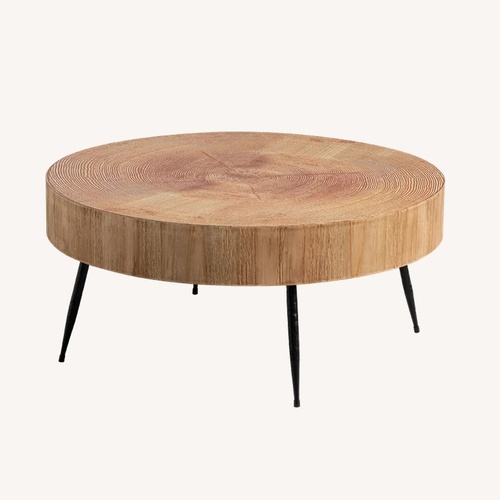 Used Cozayh Light Brown Wood Coffee Table for sale on AptDeco