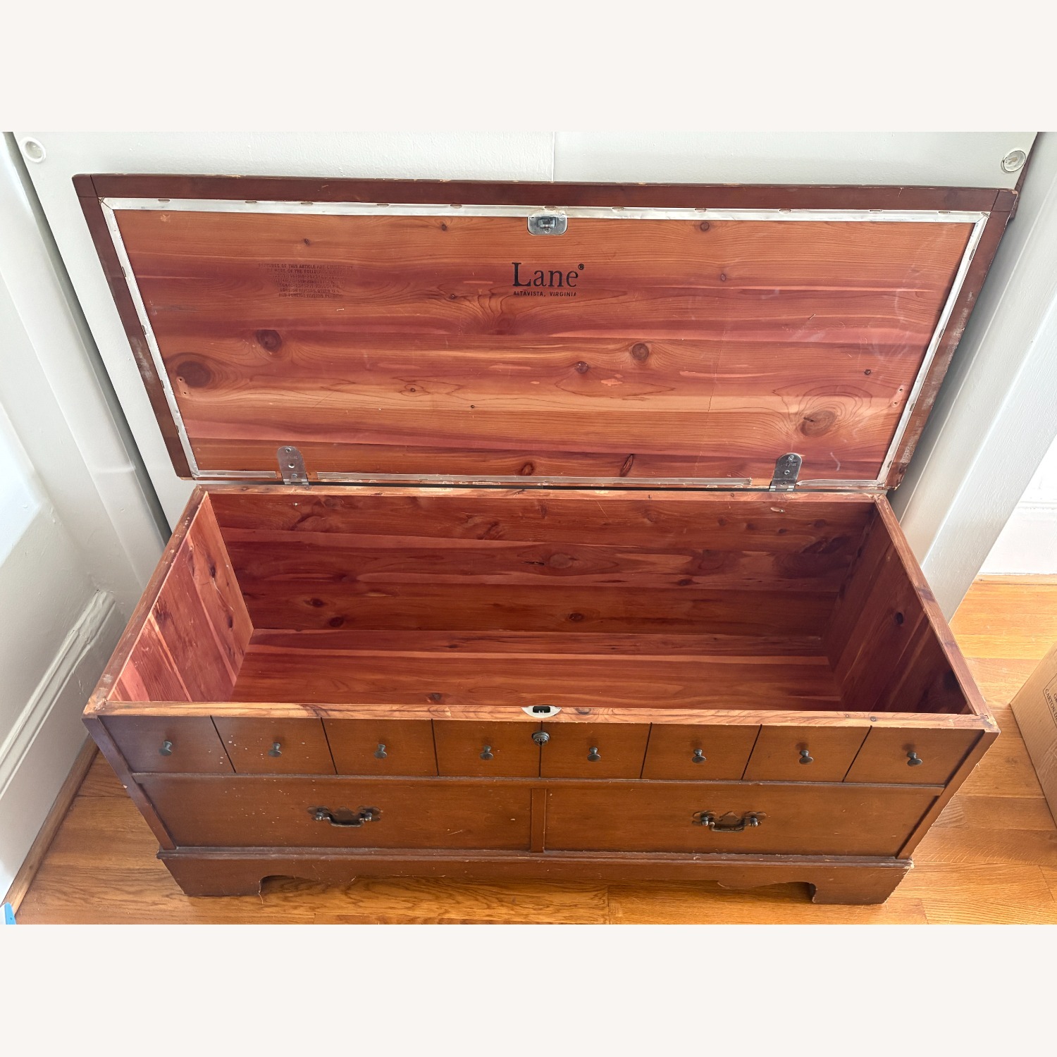 Vintage/Antique Finds Dark Brown Wood Chest - image-3