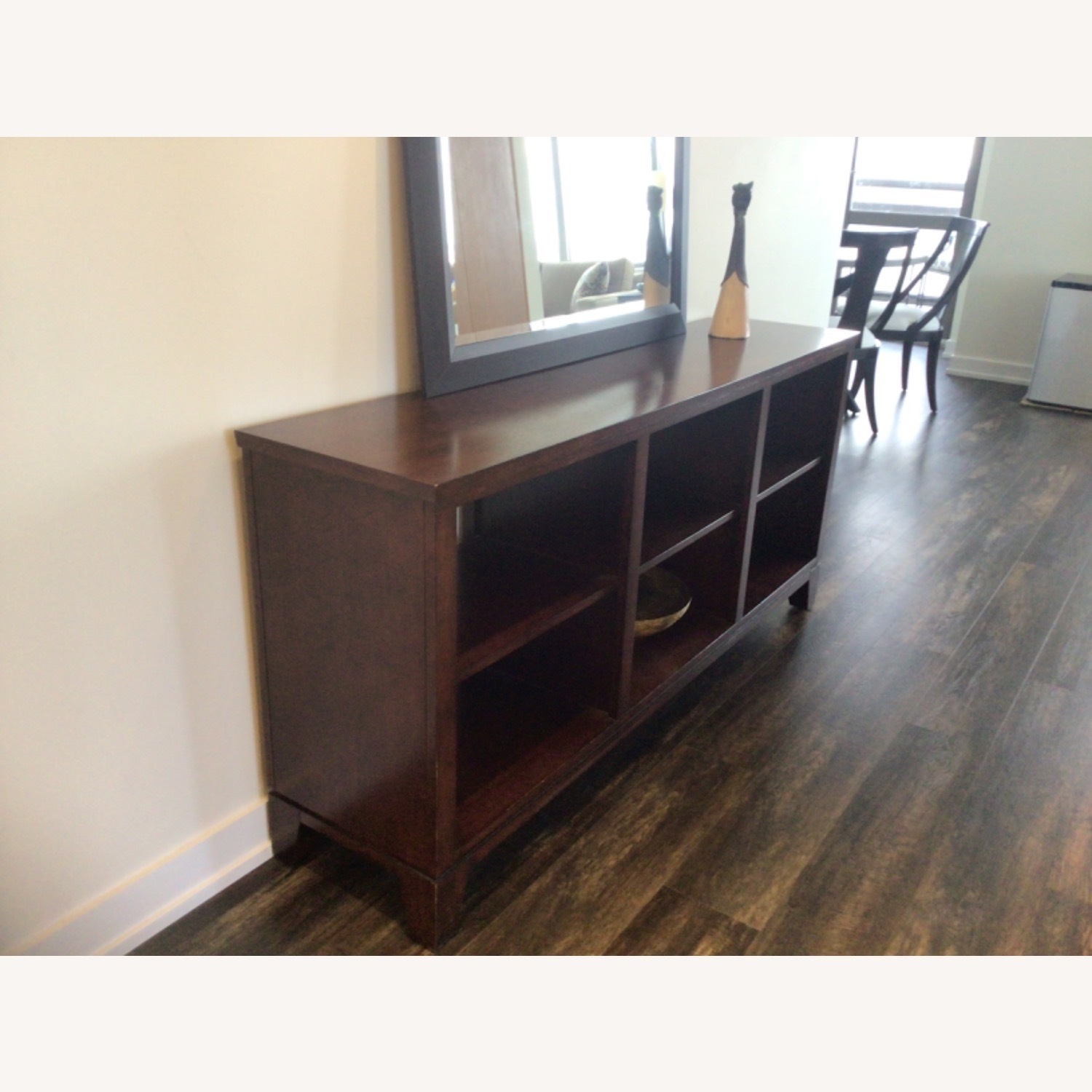 Ethan Allen Horizon Dark Brown Wood Sideboard - image-7