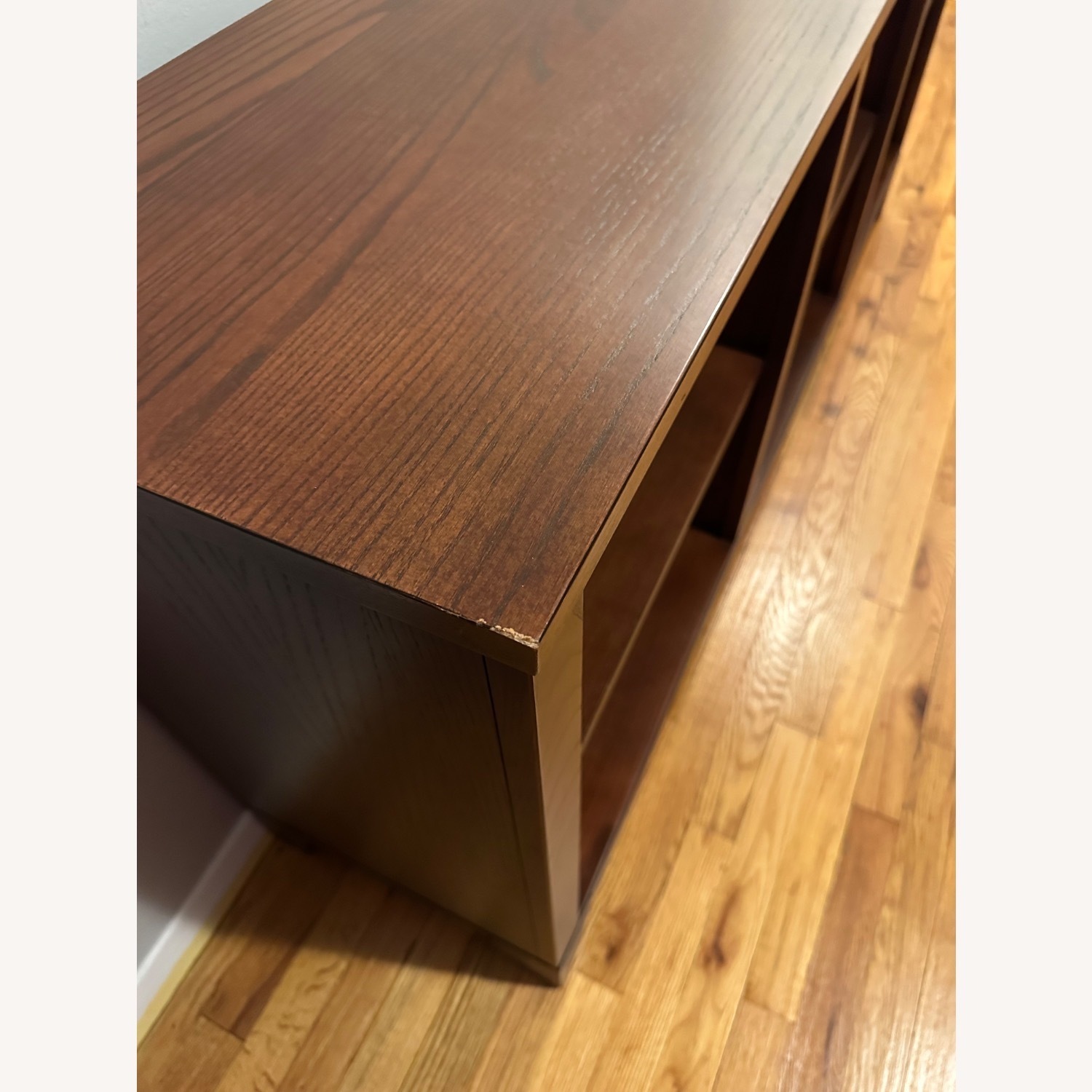 Ethan Allen Horizon Dark Brown Wood Sideboard - image-4