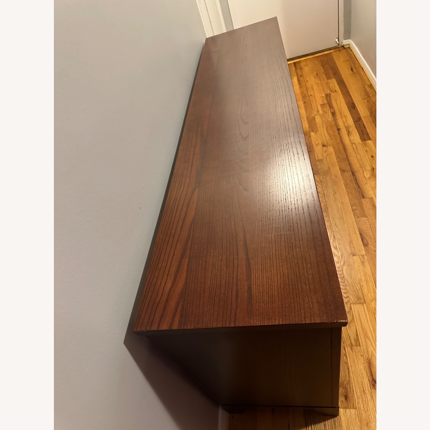 Ethan Allen Horizon Dark Brown Wood Sideboard - image-3