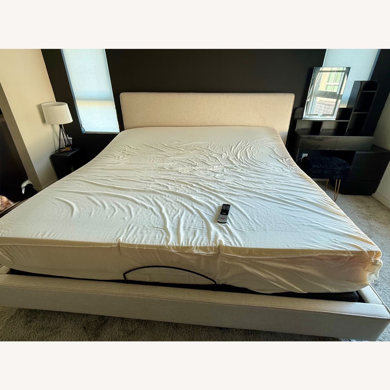 King Sized Bedframe and Adjustable Base - image-2