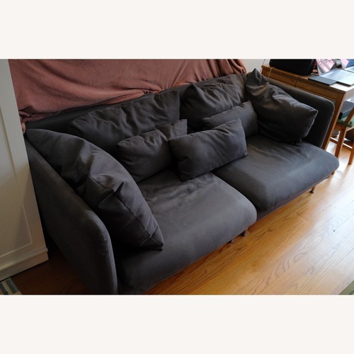 Used IKEA Soderhamn Dark Gray 2 Piece Couch Sectional for sale on AptDeco