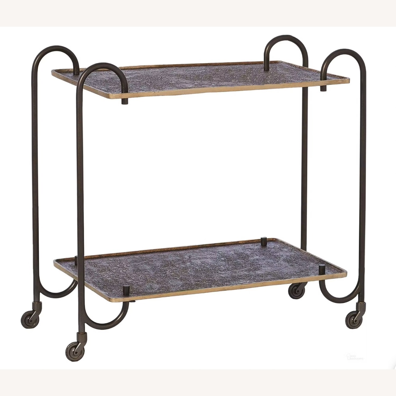 Global Views Bronze Bar Cart - image-3