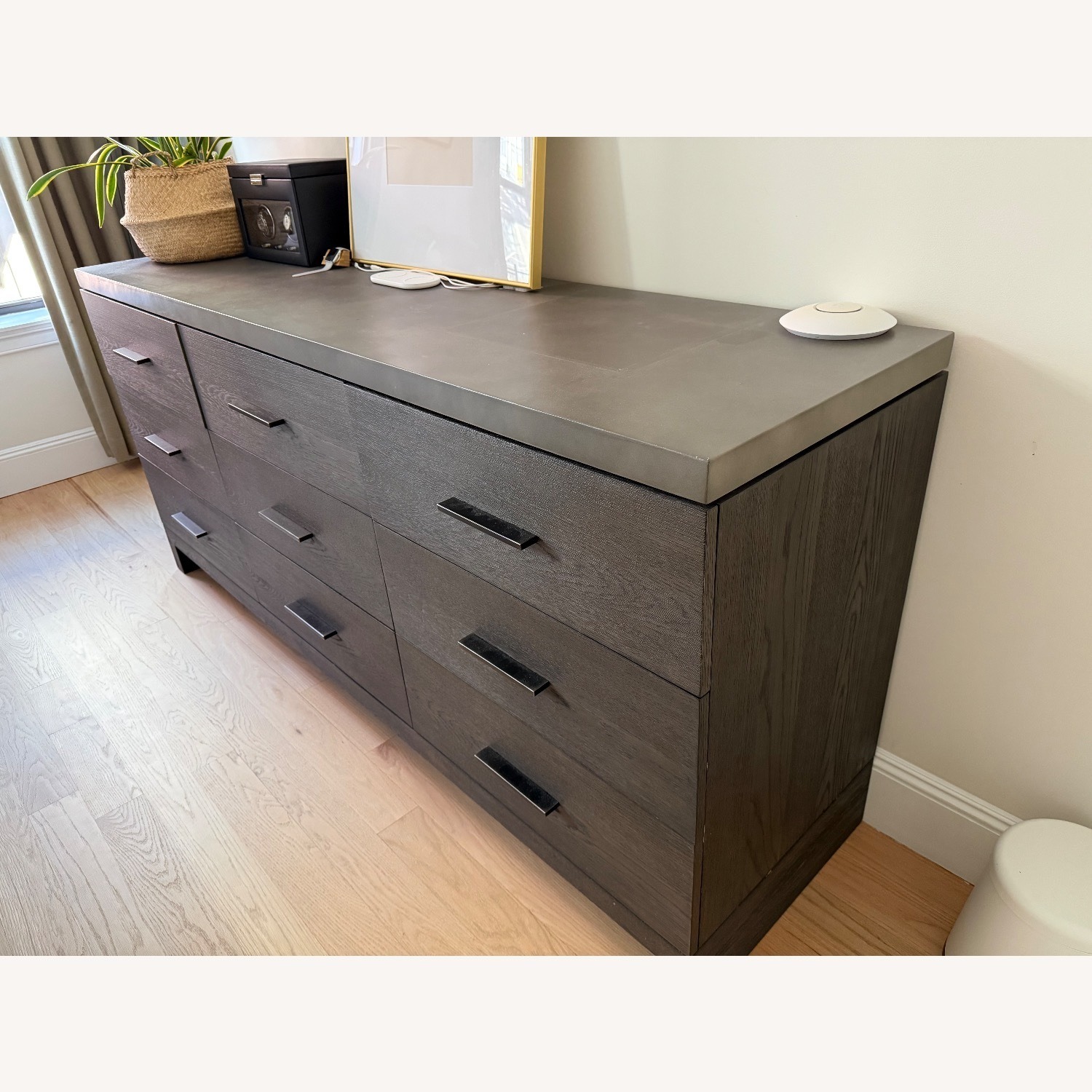 Restoration Hardware Dark Brown Wood Dresser - image-1