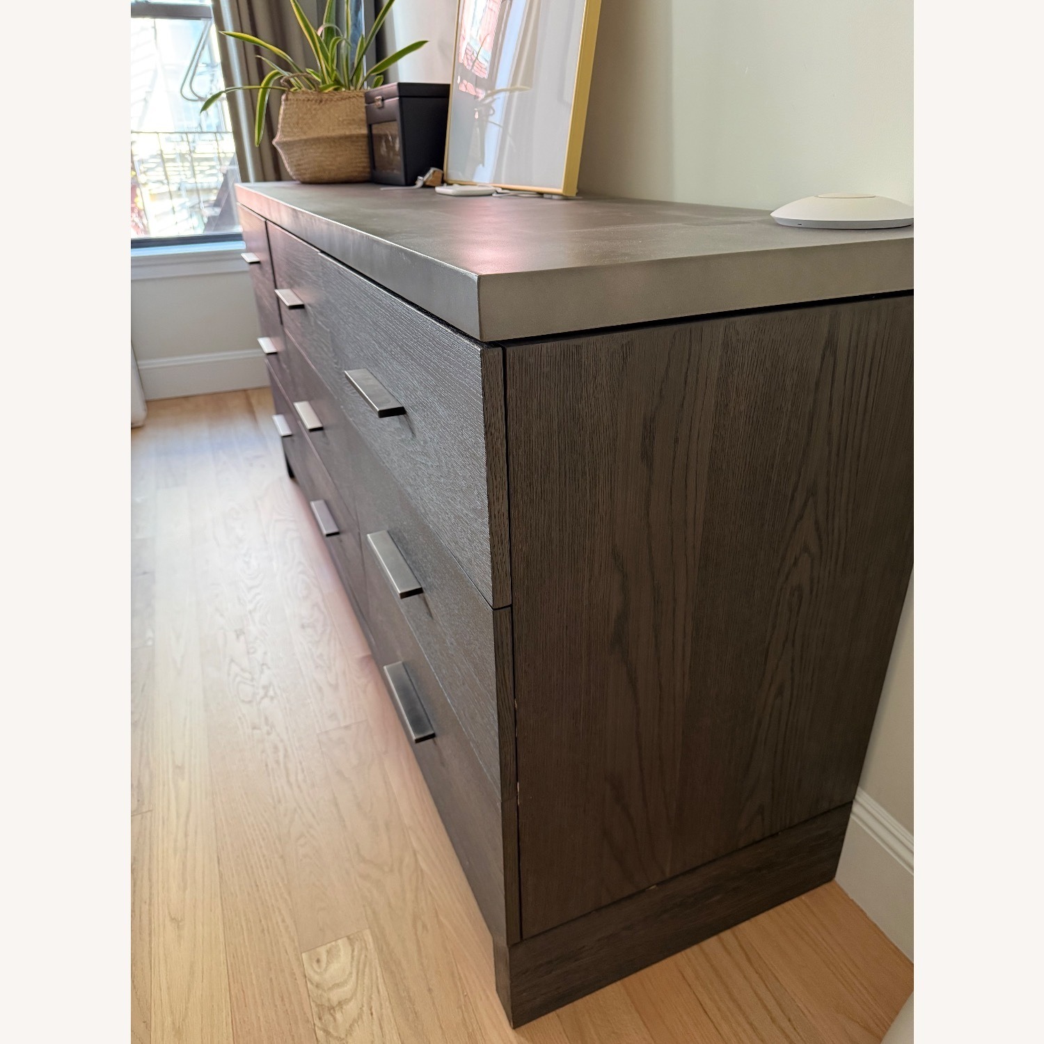 Restoration Hardware Dark Brown Wood Dresser - image-2