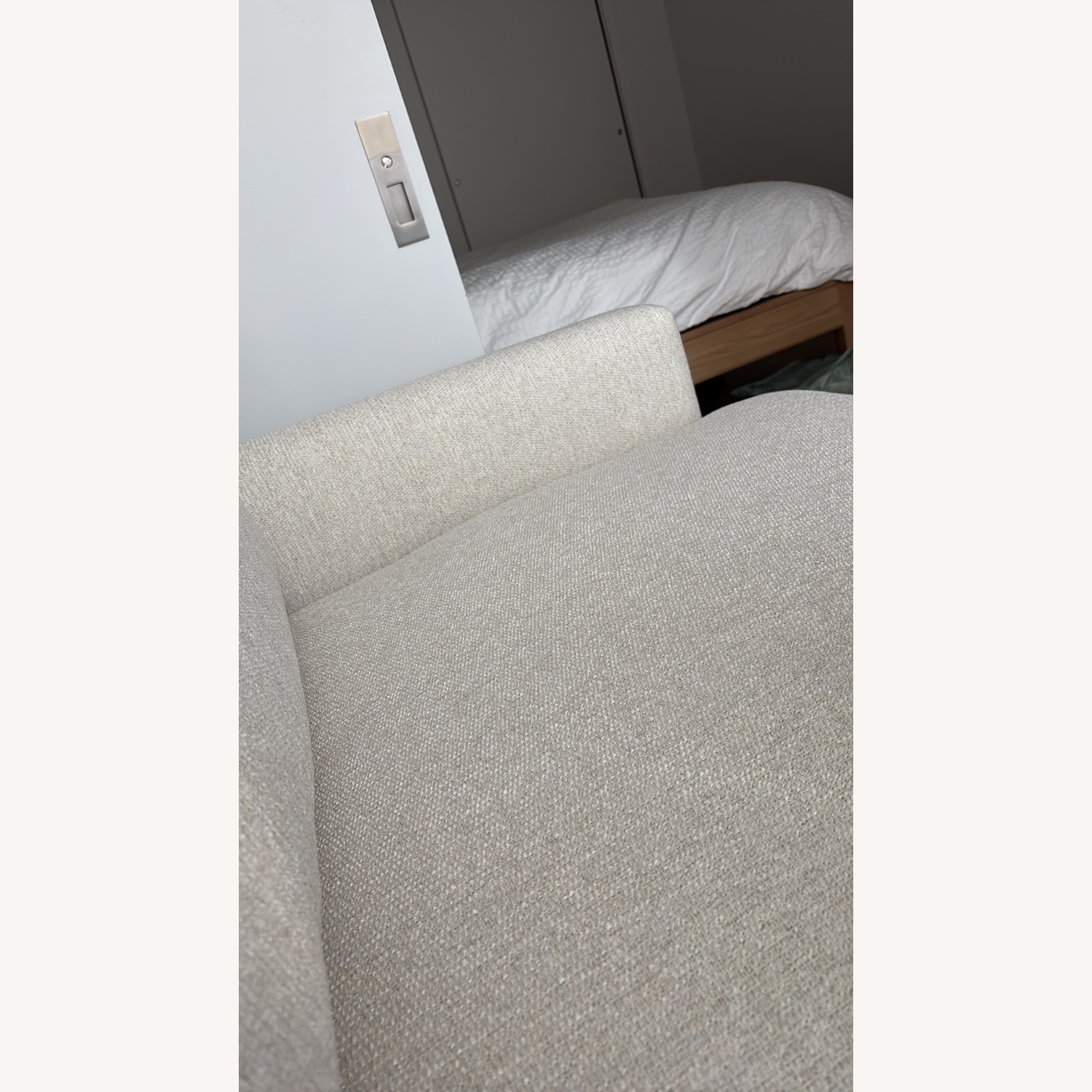 Crate & Barrel Natural Fabric 3+ Seater Sofa - image-2