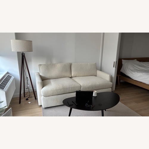 Used Crate & Barrel Natural Fabric 3+ Seater Sofa for sale on AptDeco