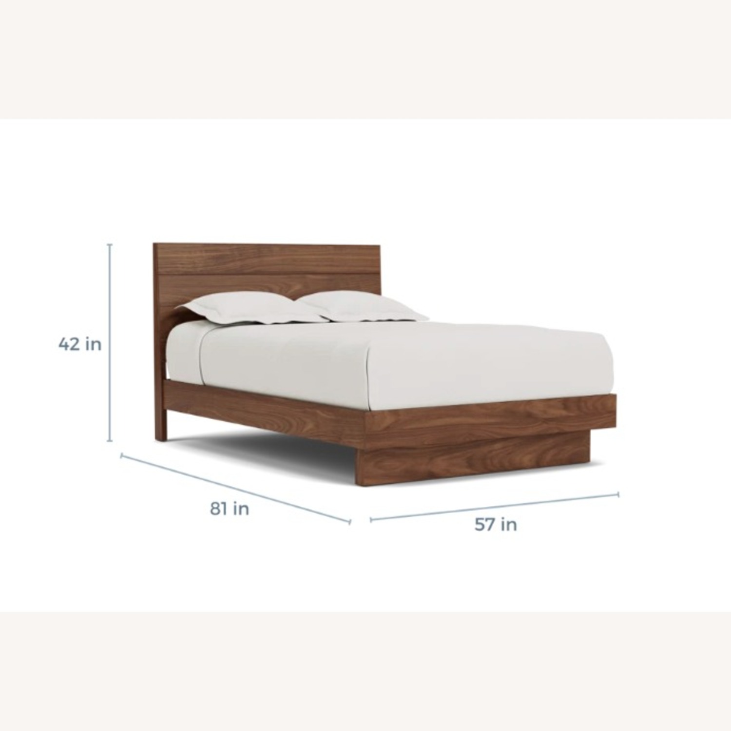 Room & Board Dark Brown Wood Full Bed - image-3