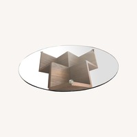 Castlery Dark Brown Glass Coffee Table