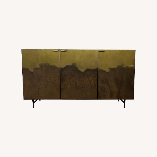 Used Sunpan Auburn Antique Brass And Black Sideboard for sale on AptDeco