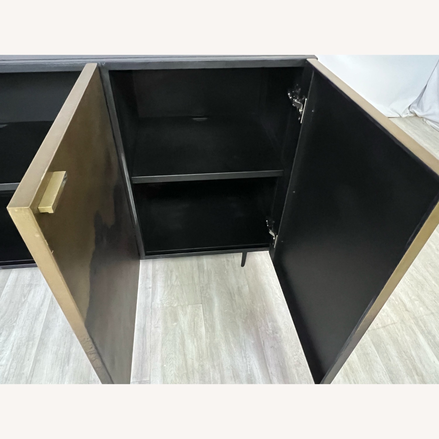 Sunpan Auburn Antique Brass And Black Sideboard - image-7