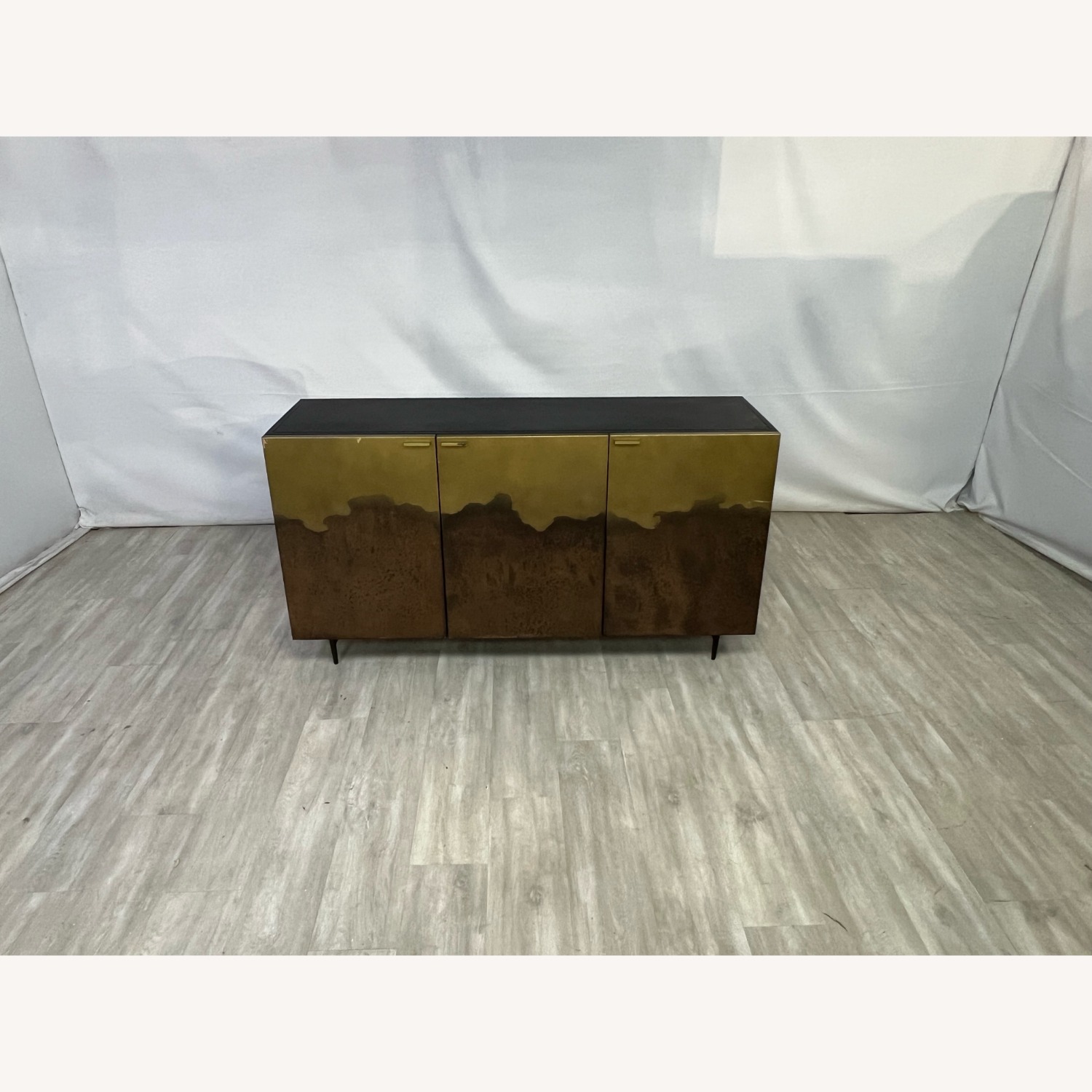 Sunpan Auburn Antique Brass And Black Sideboard - image-2