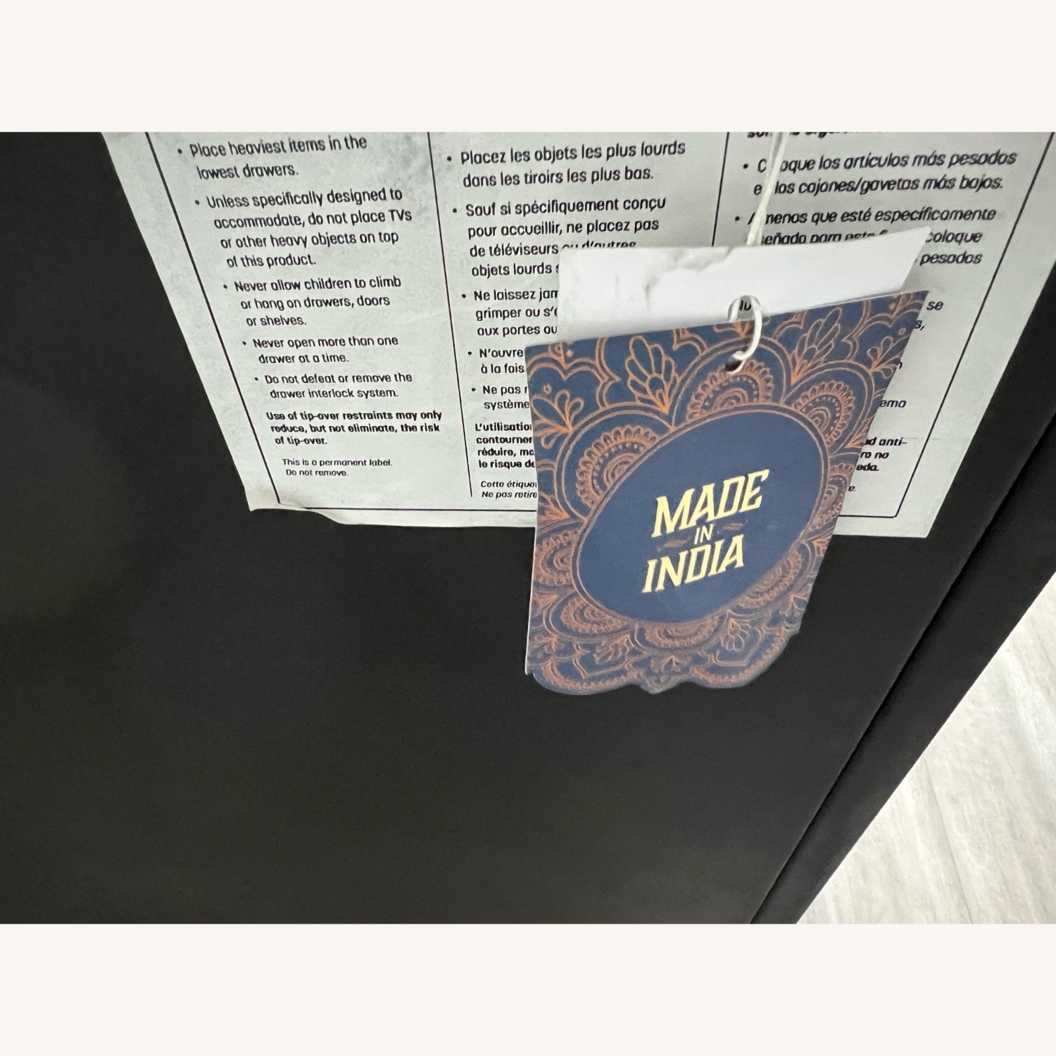 Sunpan Auburn Antique Brass And Black Sideboard - image-12