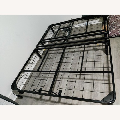 Used Beautyrest Silver White Queen Bed for sale on AptDeco