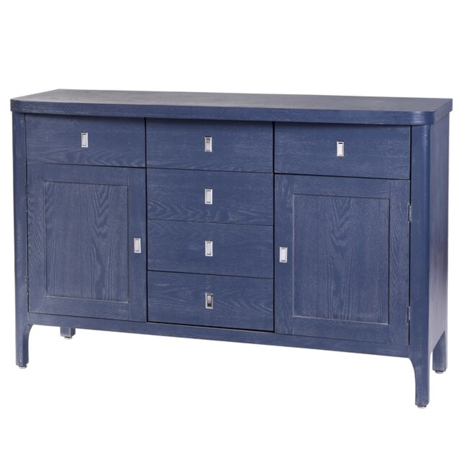 Wayfair Blue Wood Media Storage - image-0