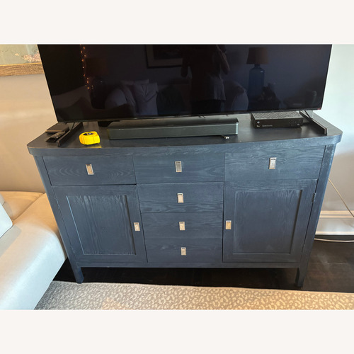 Used Wayfair Blue Wood Media Storage for sale on AptDeco