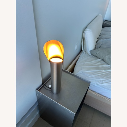Used Light Gray Stainless Steel Table Lamps for sale on AptDeco