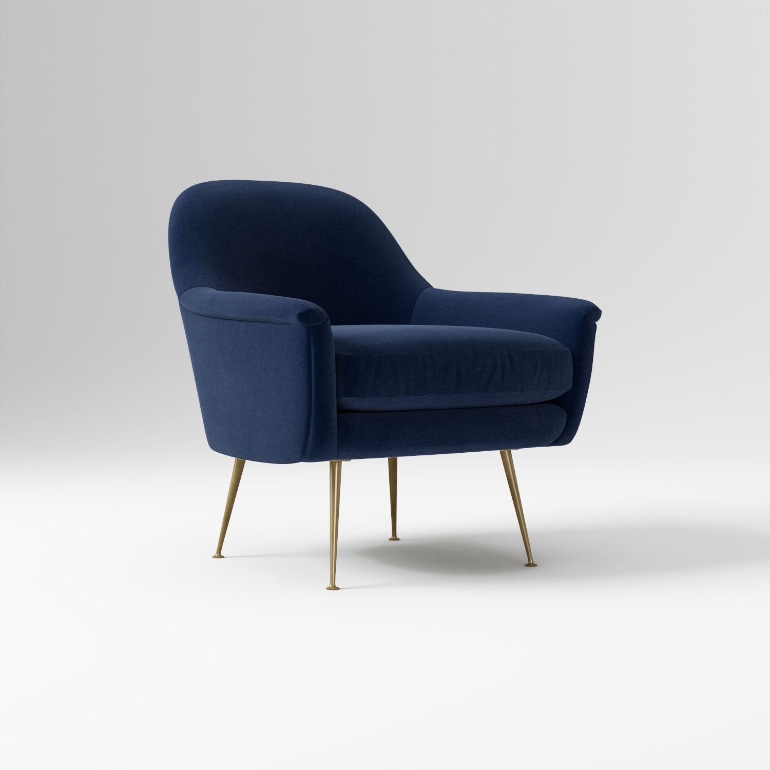 West Elm Blue Phoebe Armchair - image-4