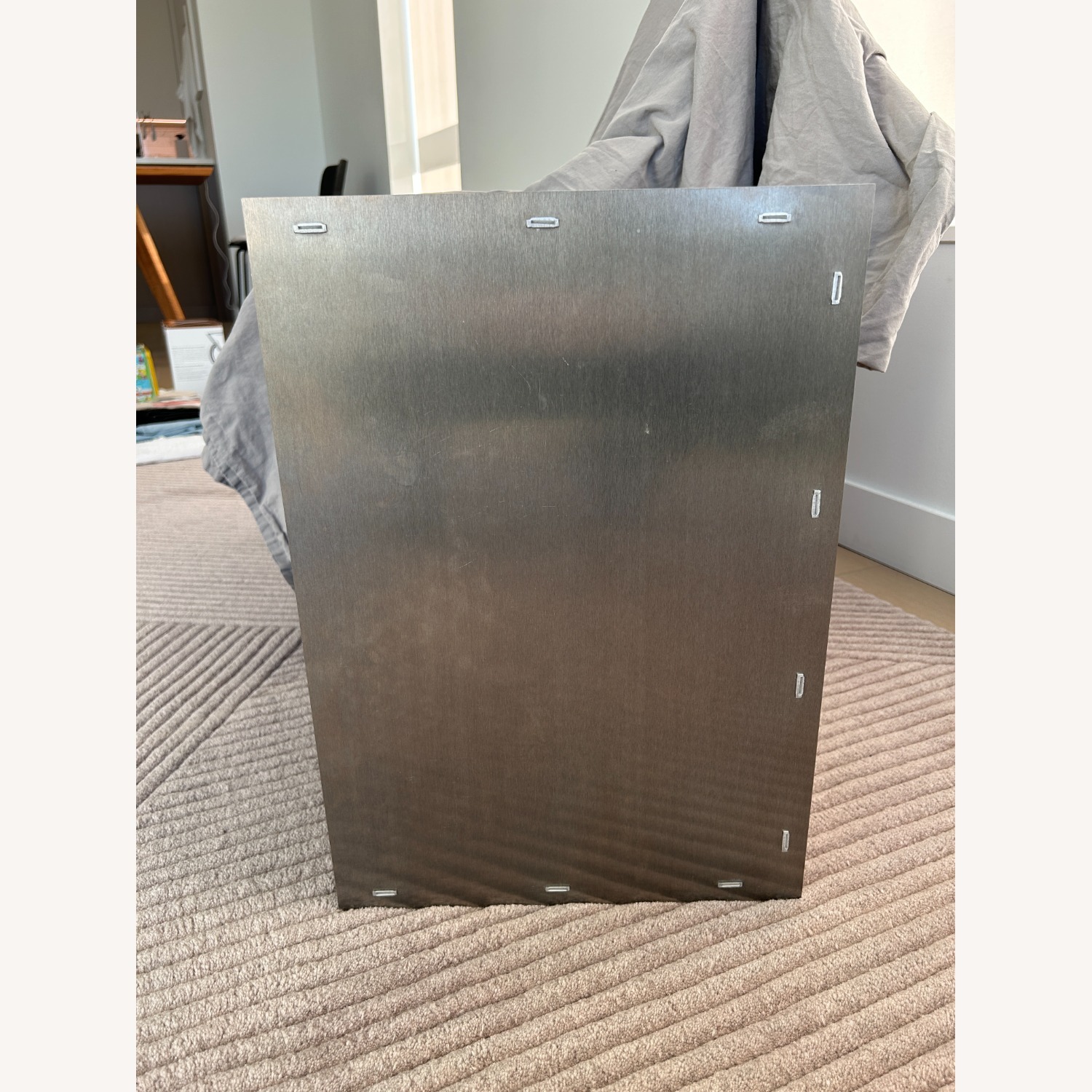 Frama Light Gray Stainless Steel Nightstands - image-3