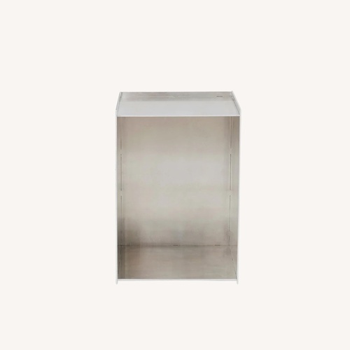 Used Frama Light Gray Stainless Steel Nightstands for sale on AptDeco