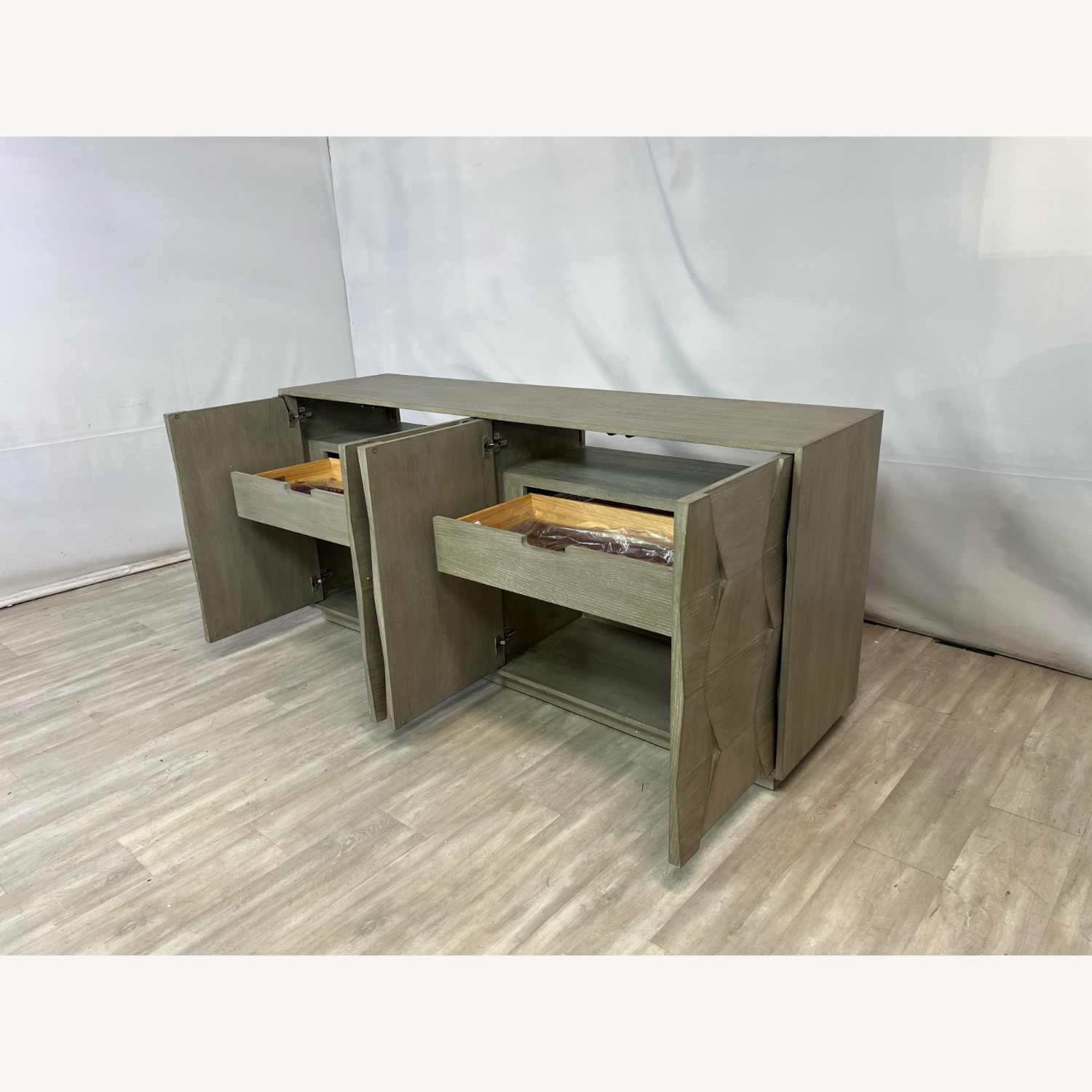 Bernhardt Linea Buffet in Cerused Oak Veneer - image-8