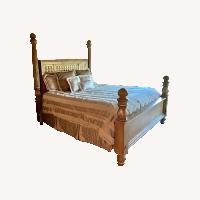 Drexel Light Brown Wood King Bed