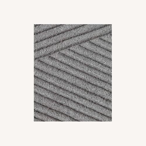 Used Northern Co Light Gray Wool Area Rug 6' x 9' for sale on AptDeco