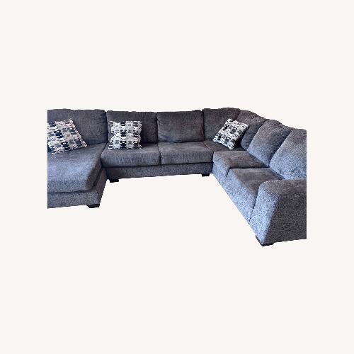 Used Ashley Furniture Light Gray 3+ Piece Sectional for sale on AptDeco