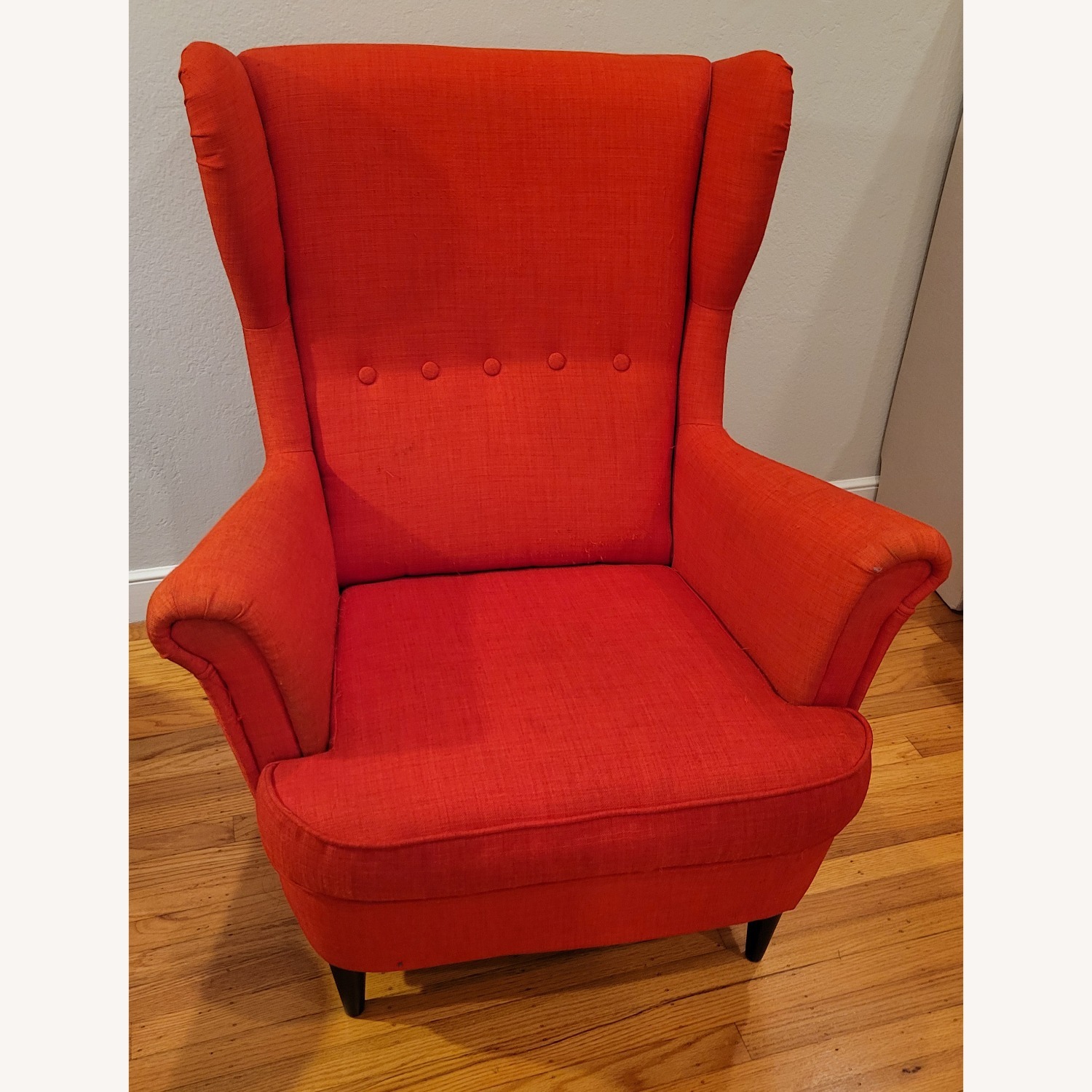 IKEA Strandmon Accent Chair and Ottoman - image-7