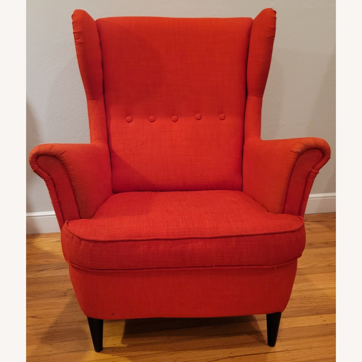 IKEA Strandmon Accent Chair and Ottoman - image-5