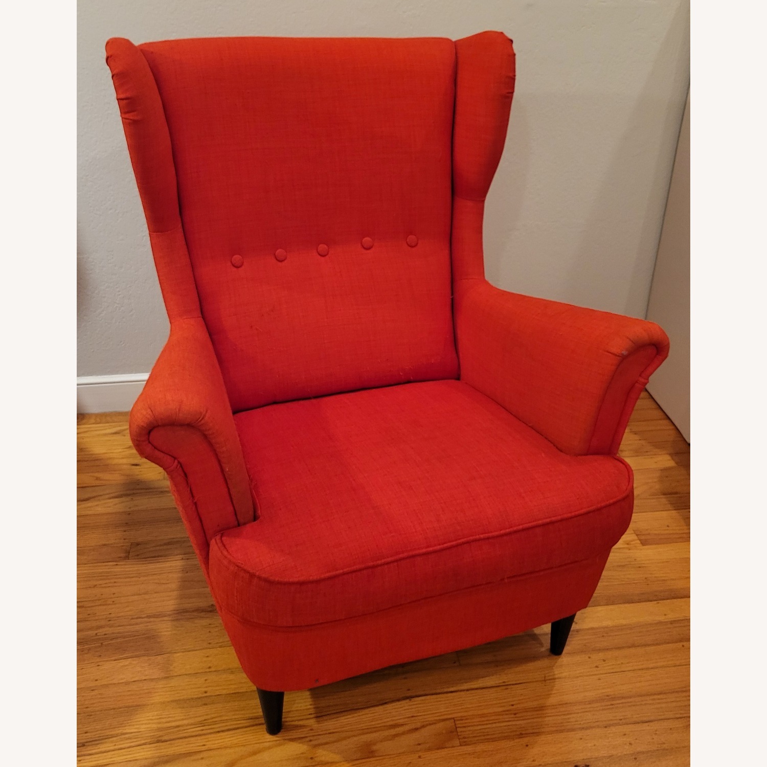 IKEA Strandmon Accent Chair and Ottoman - image-8