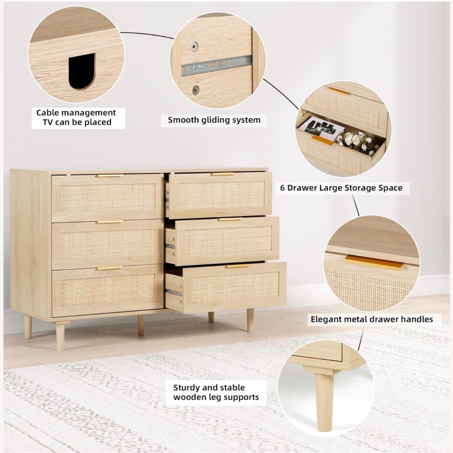 Natural Fabric Dresser - image-3