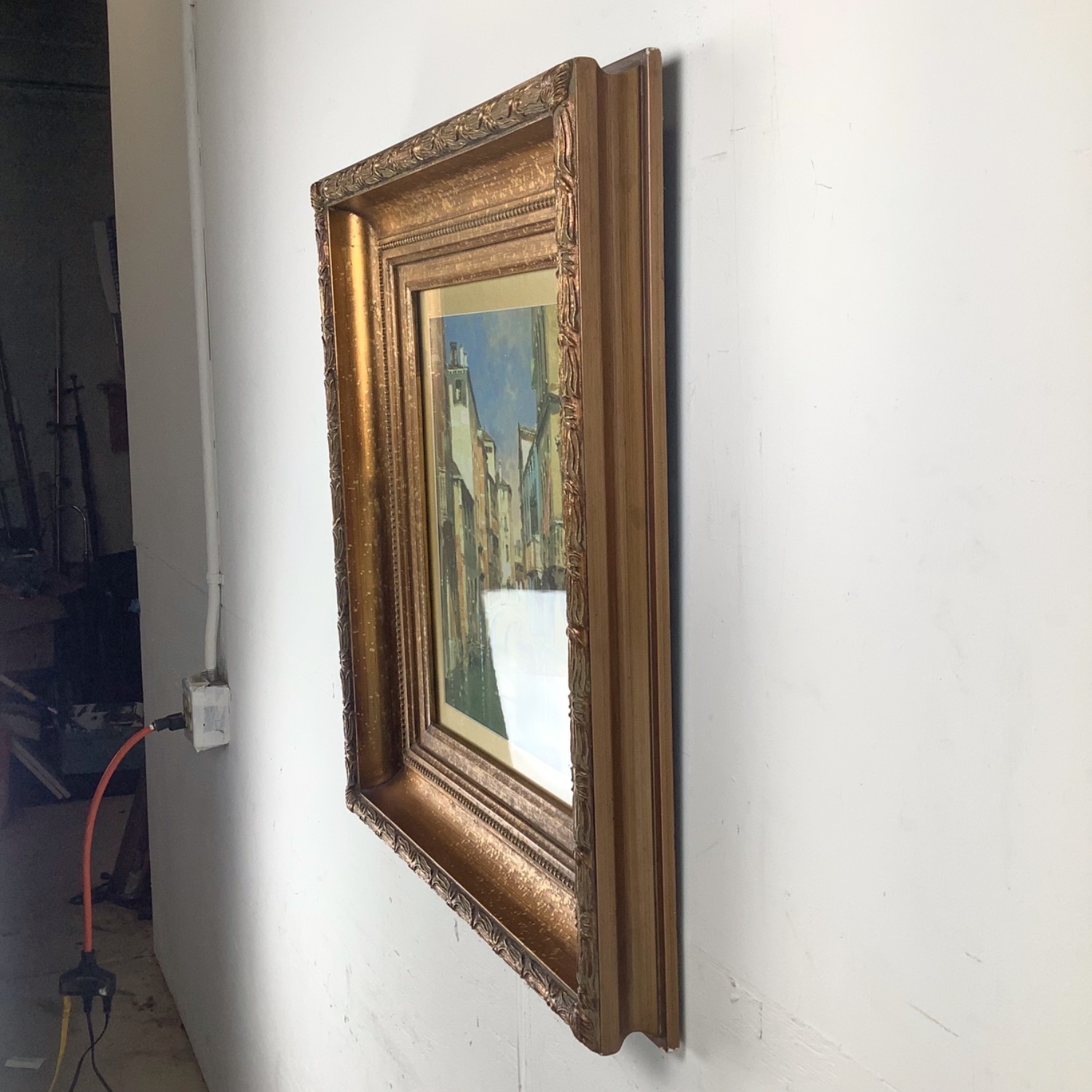 Old World European Canal Scene Vintage Print - image-12