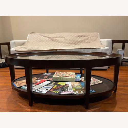Used Vintage/Antique Finds Dark Brown Coffee Table for sale on AptDeco