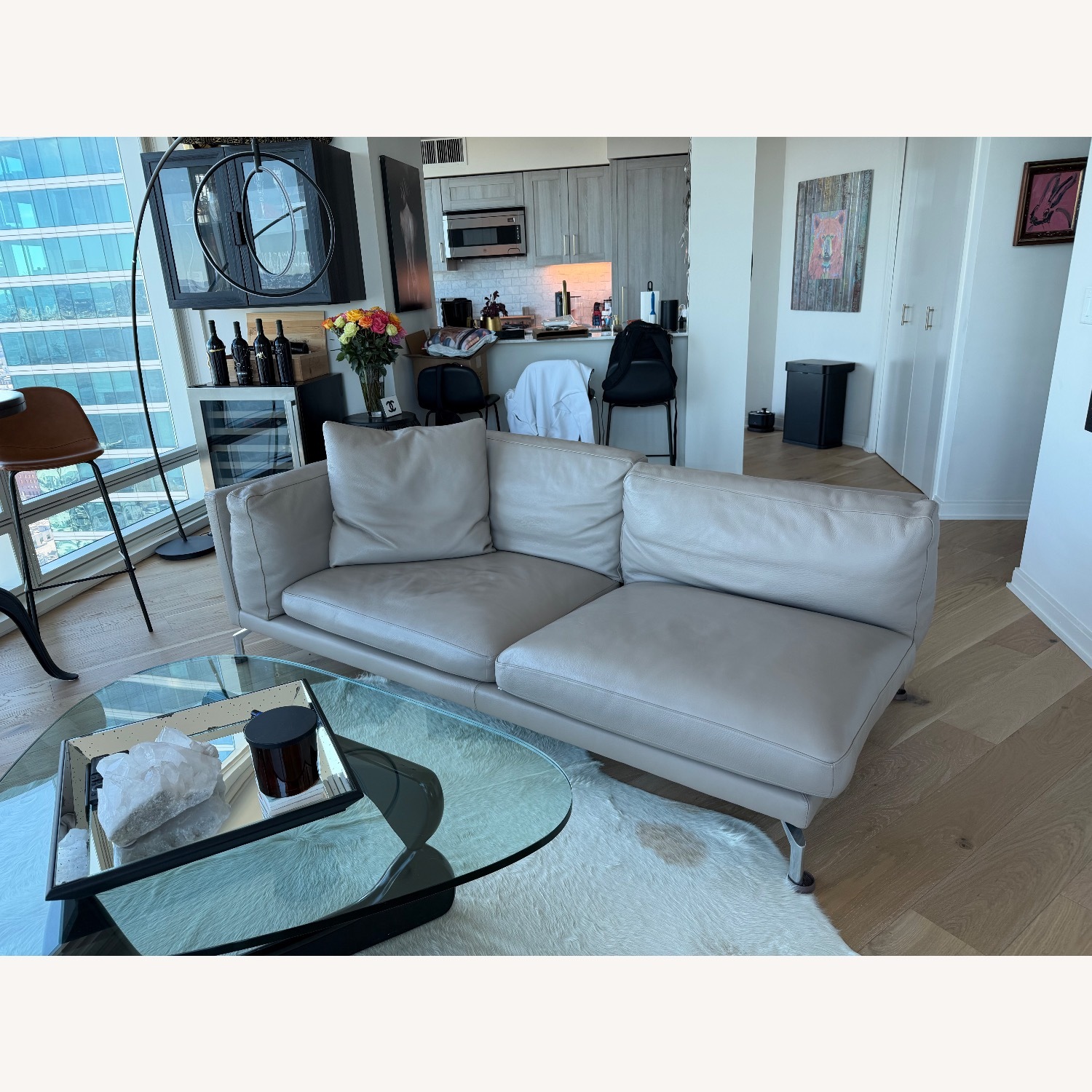 Design Within Reach Light Gray 2 Seater Sofa - image-8