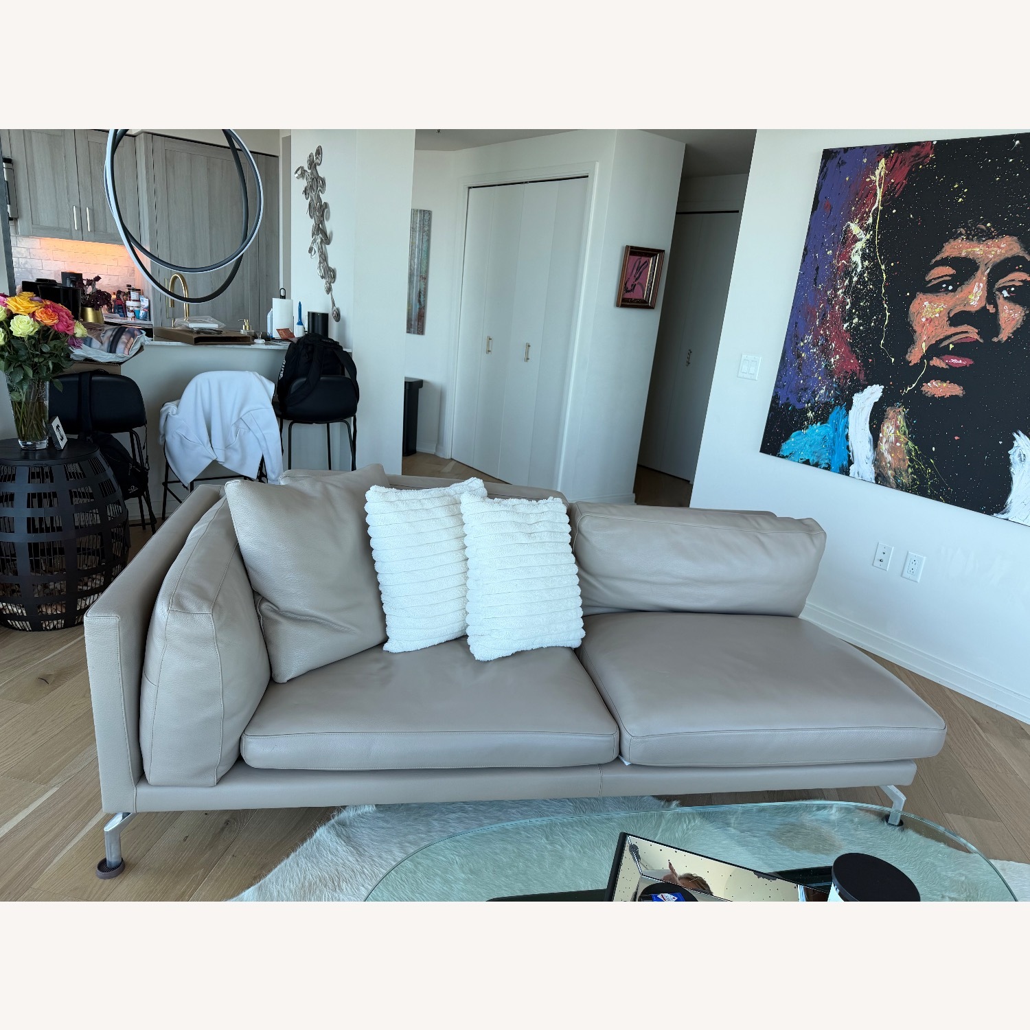 Design Within Reach Light Gray 2 Seater Sofa - image-7